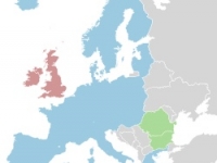 A Schengen-övezet térképe, Románia és Bulgária zölddel kiemelve